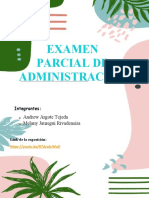 Examen Parcial de Administración: Grupo 3