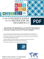 Las Contribuciones A La Definición de Desarrollo: Camilo Briceño