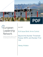 Beyond The Nuclear Threshold: Russia, NATO, and Nuclear First Use