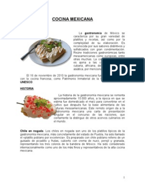 Cocina Mexicana | PDF | Cocina mexicana | Maíz