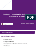 Funciones y Organización de Los Recursos Humanos en La Empresa