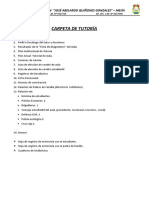 Carpeta de Tutoría