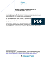 Matriz Ponderada de Evaluacion en Higiene y Seguridad de Establecimientos