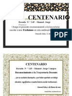 Centenario: 1922-11 de Marzo-2022