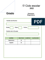 Examen Diagnostico 3grado 2021 2022