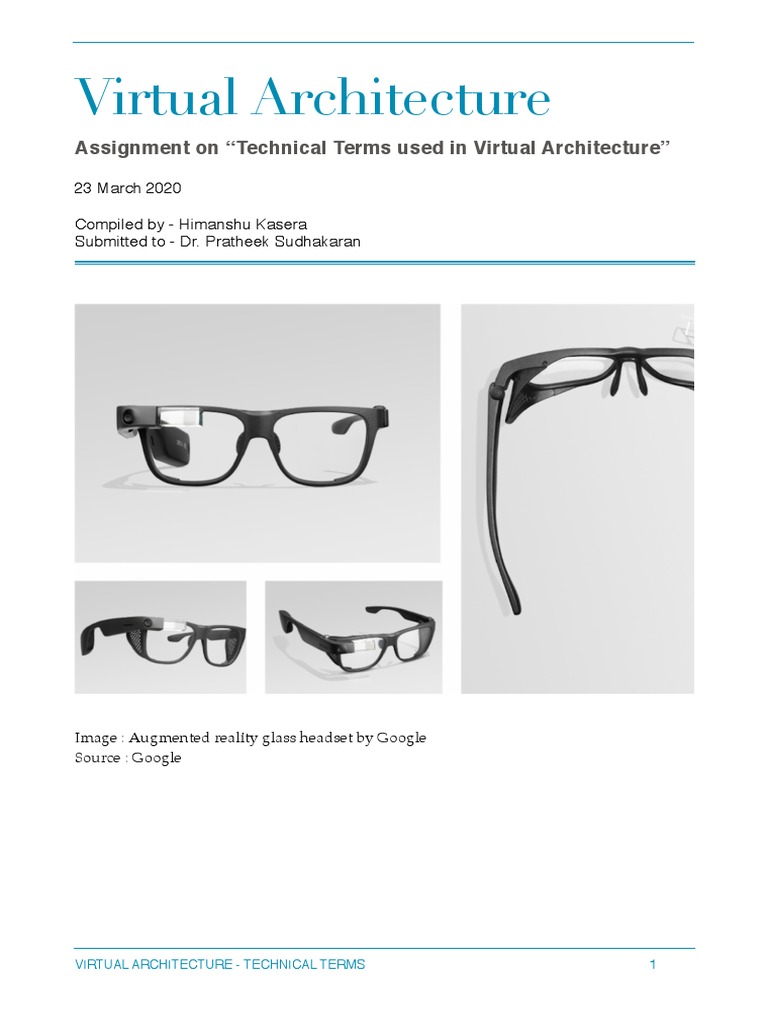 Assignment - Virtual Architecture 23.3.20 - Himanshu Kasera | PDF ...