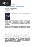 La Nueva Escuela, II. Dirección, Liderazgo y Gestión Escolar Autor Editorial País Año