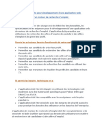 Cahier de Texte Pour Developpement D'une Application Web D'un Moteur de Recherche D'emploi
