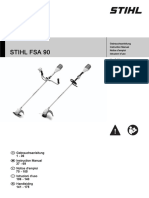 Stihl Fsa 90: Gebrauchsanleitung Instruction Manual Notice D'emploi Istruzioni D'uso Handleiding