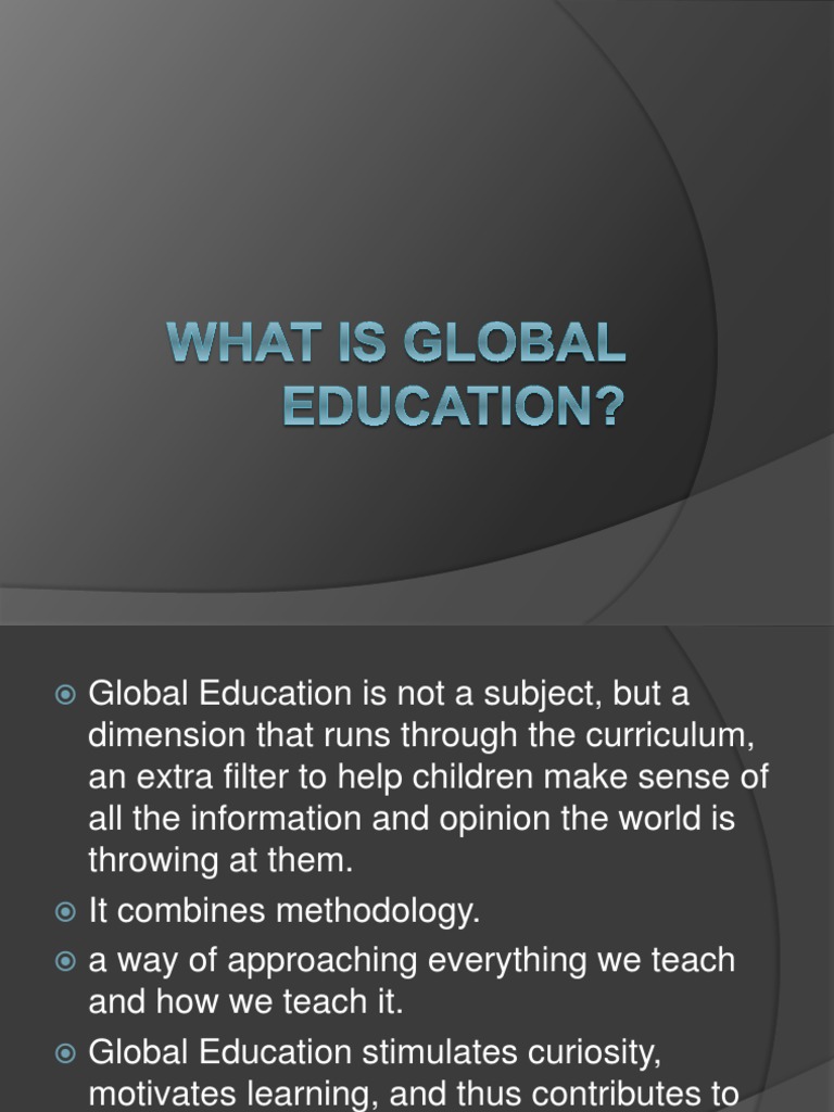 research paper global education