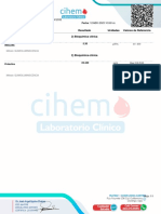 Examen Resultado Unidades Valores de Referencia: Karen Reyes A Quien Corresponda Cliiq