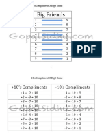 10 Compliment 3 Digit Sums