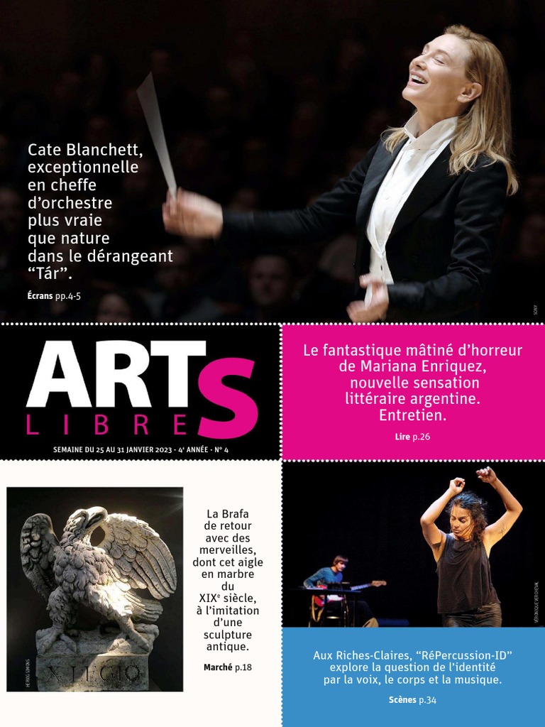 Magazine ARTS LIBRES - Supplement Journal LA LIBRE Du 25 Janvier