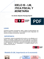 Modelo Is - LM, Politica Fiscal Y Monetaria: Dr. Antonio Alejandro Reynaga Alponte