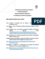Historia Derecho Mexicano UNAM Bibliografía