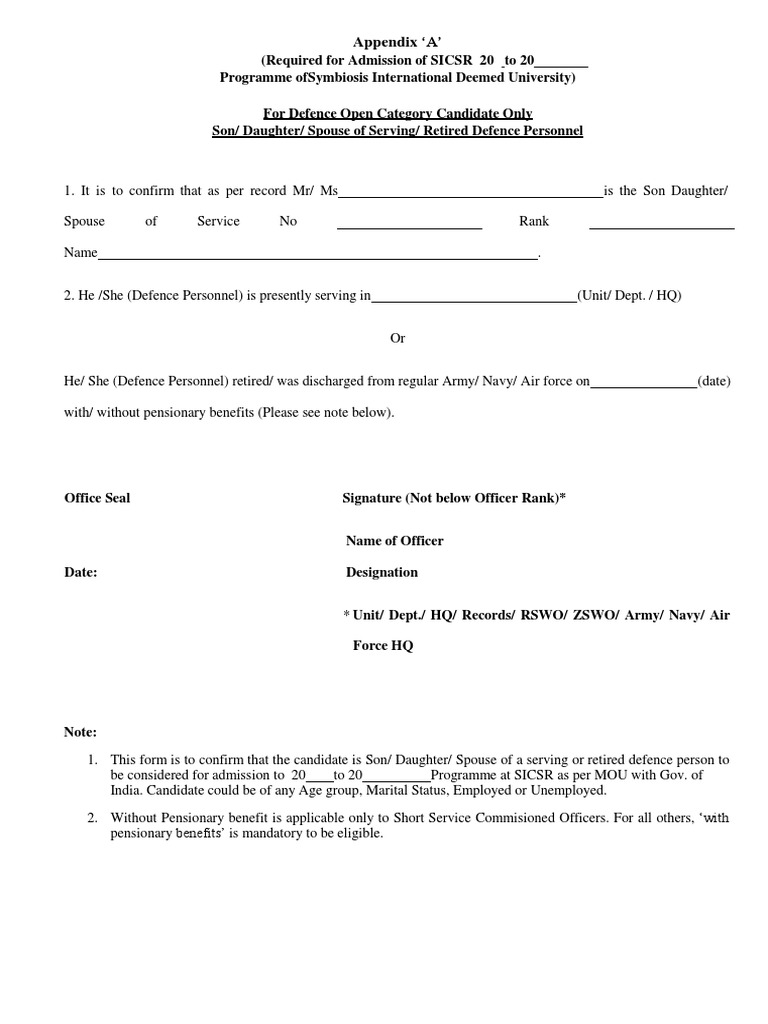 Defence Appendix | PDF