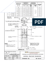 Lighting Structure Foundation: Specification Category Code Items