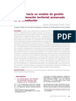 Ecuador: Hacia un modelo de gestión de la ordenación territorial enmarcado en la constitución