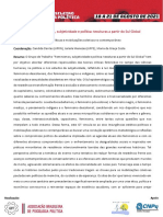 GT 05 - Feminismos, Subjetividade e Política: Tessituras A Partir Do Sul Global