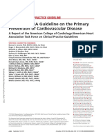 2019 ACC-AHA Guideline on the Primary Prevention of Cardiovascular Disease