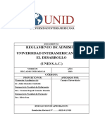 Reglamento de Admisión Universidad Interamericana para El Desarrollo (UNID S.A.C.)