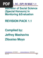 Bachelor of Social Science (Special Honours) in Monitoring &evaluation