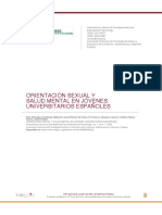 Orientación Sexual Y Salud Mental en Jóvenes Universitarios Españoles