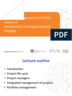 Project Management Lecture 1 2021 Notes