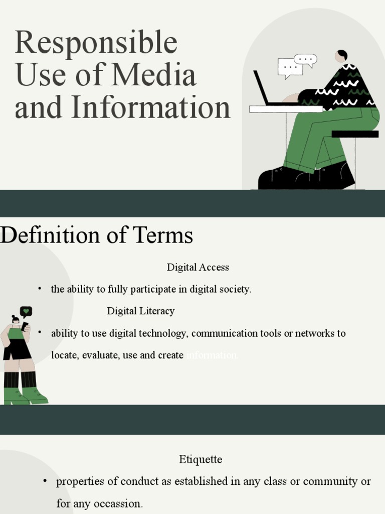 Responsible Use Of Media And Information