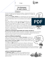 Ficha El Cambio Climático 4° Ok