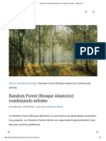 Random Forest (Bosque Aleatorio) - Combinando Árboles