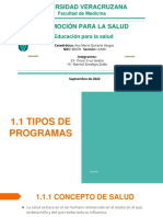 Universidad Veracruzana: Educación para La Salud