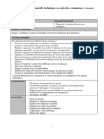 Fiche Métier: Responsable Technique Au Sein Des Communes: (Catégorie A)