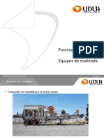 Procesos Industriales Equipos de Molienda: Departamento de Ingeniería Industrial Mar 2023