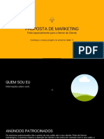 Proposta de Marketing: Feita Especialmente para A Nome Do Cliente