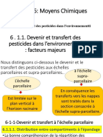 Chapitre 6: Moyens Chimiques: 6 - 1.1. Devenir Et Transfert Des Pesticides Dans L'environnement: Facteurs Majeurs