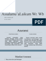 Assalamu'Alaikum Wr. WB: Eka Padilah E.20.34282