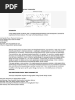 High Speed Spindle Design and Construction
