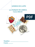 Cuaderno de Latín Ies Parque de Lisboa Curso 2022-23