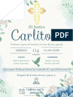 Invitación Al Bautizo de Carlitos ??