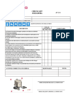 Af015 - Check List Soldadora