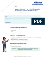 Las Propuestas de Gobierno y Su Relación Con Las Necesidades e Intereses de La Comunidad