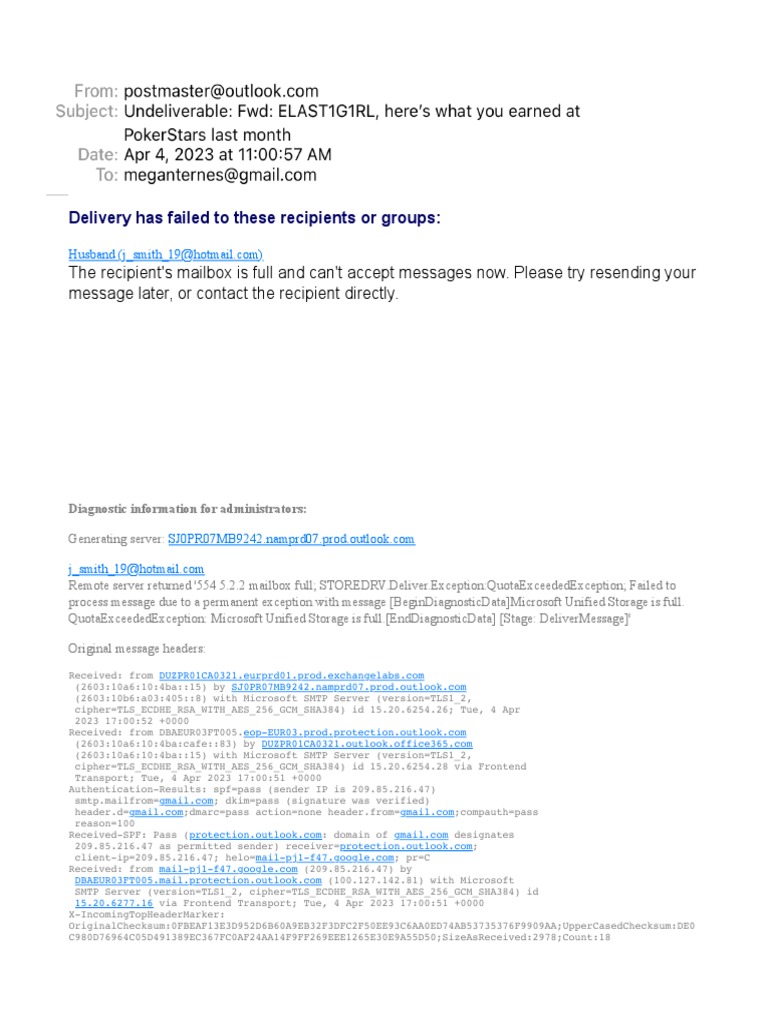 Delivery Has Failed To These Recipients or Groups PDF Email Communications Protocols