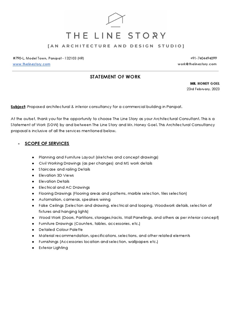Honey Goel's Architectural Proposal | PDF