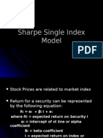 Sharpe Single Index Model