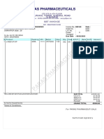 PARAS PHARMACEUTICALS GST INVOICE