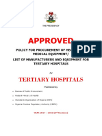 Approved: Tertiary Hospitals