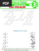 Fichas Didácticas de Vocales para Preescolar | PDF