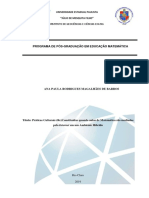 Programa de Pós-Graduação em Educação Matemática: Instituto de Geociências E Ciências Exatas