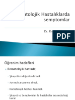 2) Romatolojik Hastalıklarda Semptomlar